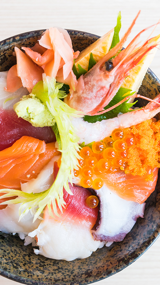 sashimi de salmón