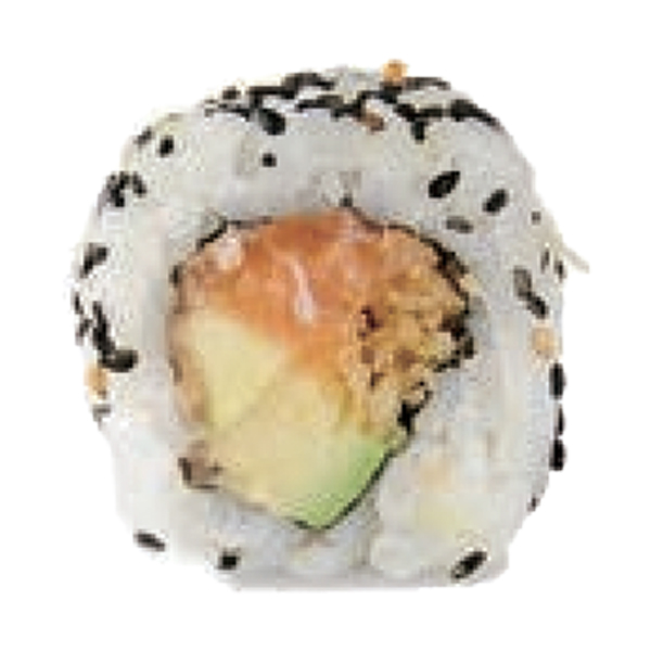 Spicy salmón crunch