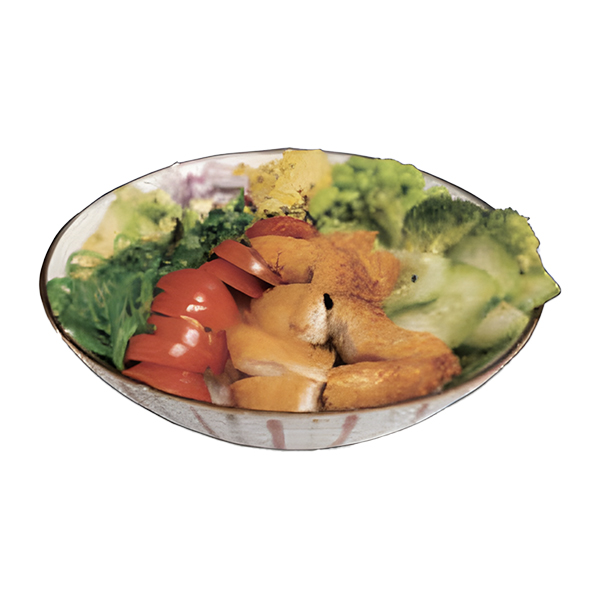 Pollo crujiente poke bowl