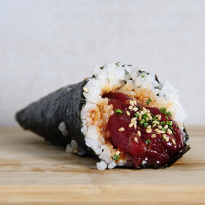 Temaki atún macerado