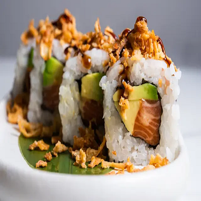 Crazy salmón roll