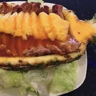 Pato con piña natural